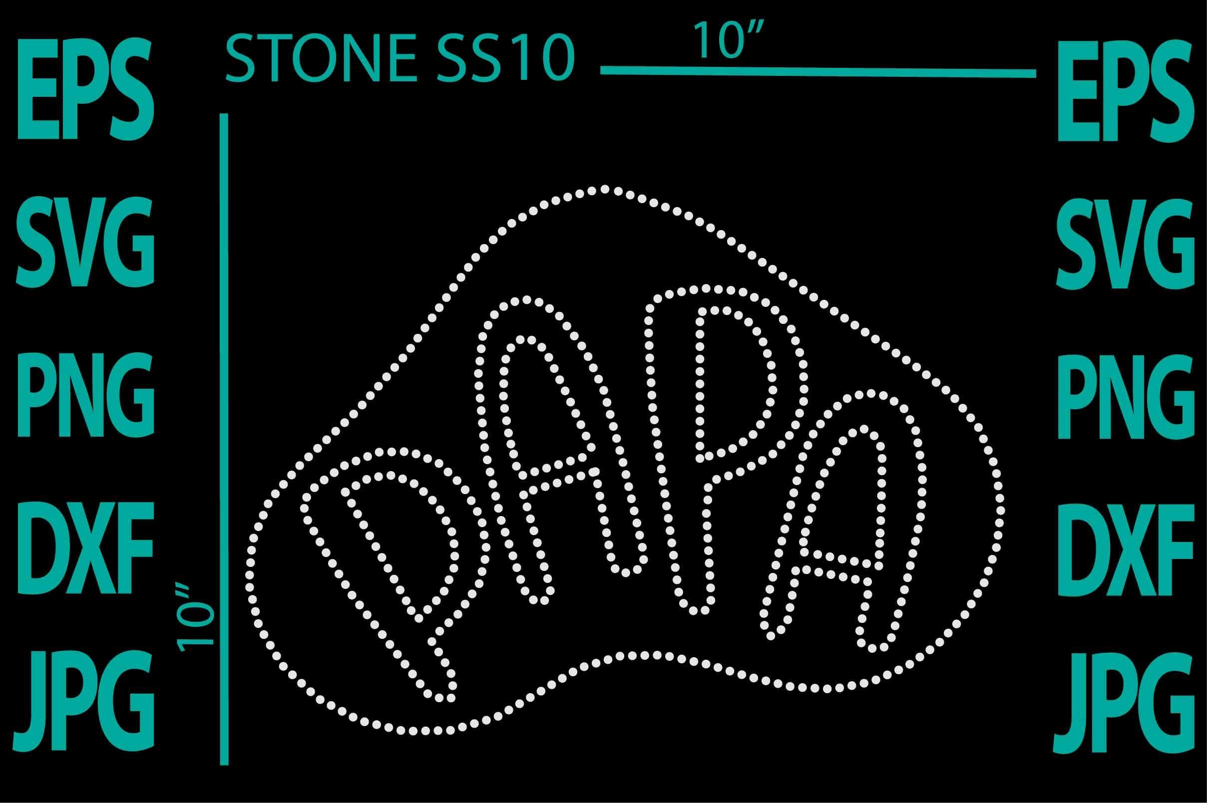 Papa Rhinestone Template.