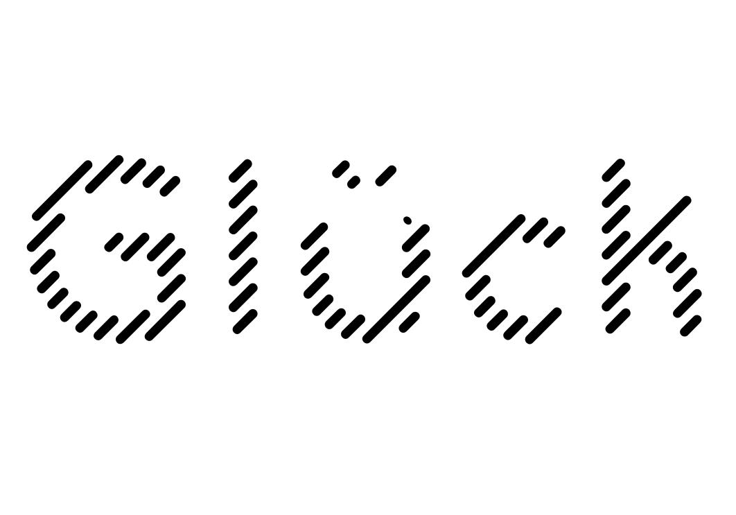 Gluck Stripes Font