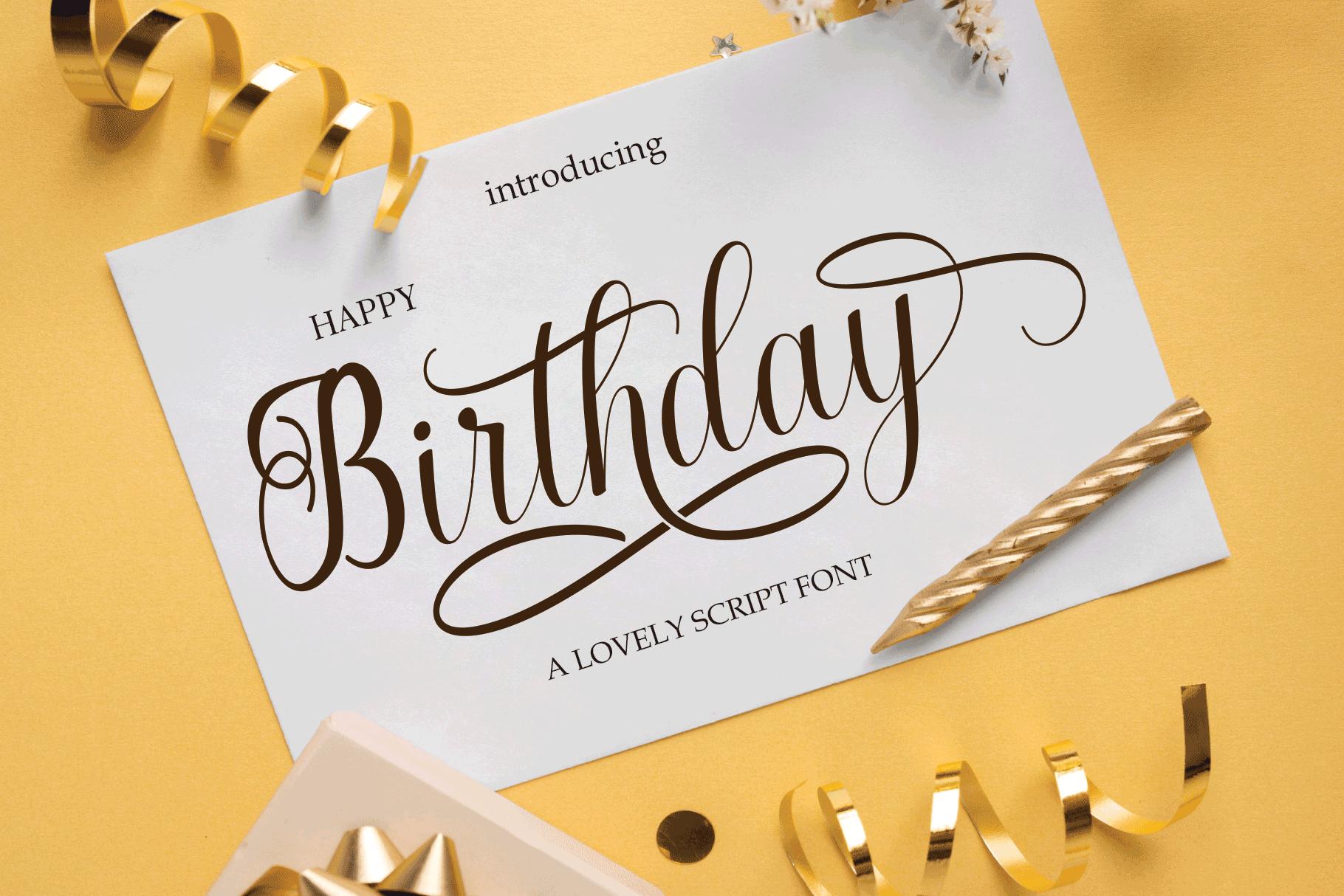 Birthday Font