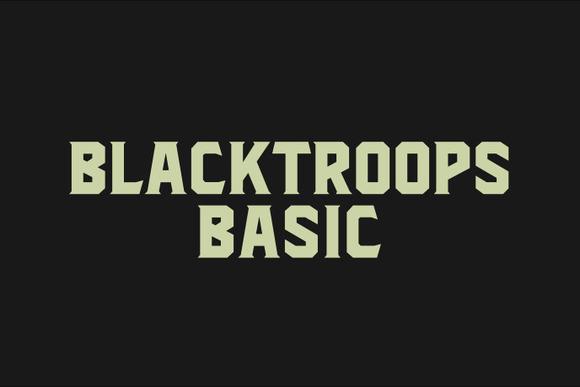Blacktroops Basic Font