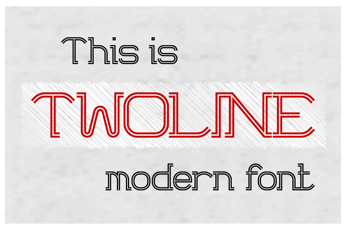 Twoline Font