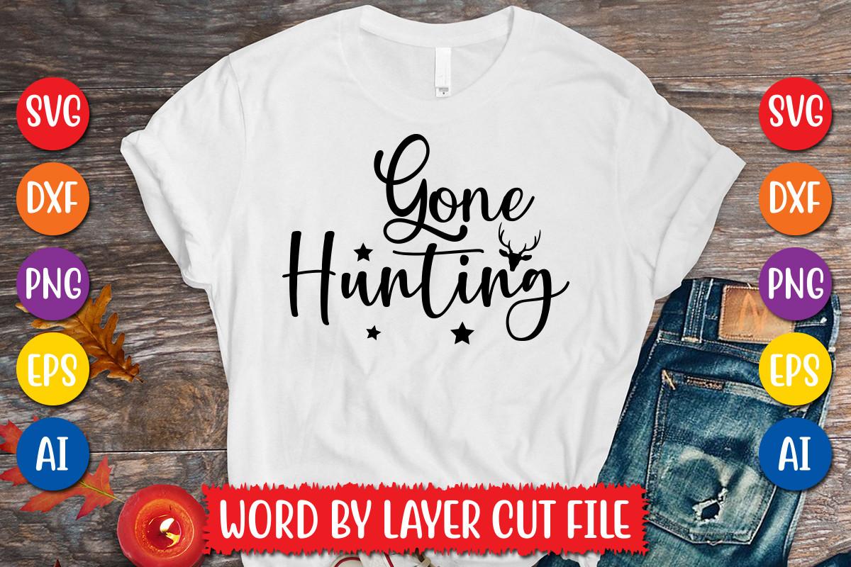Gone Hunting Svg Design