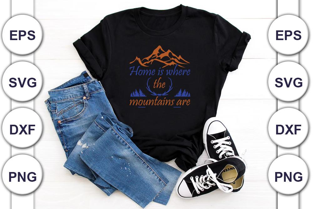 Adventure Svg Design, Home is Where the
