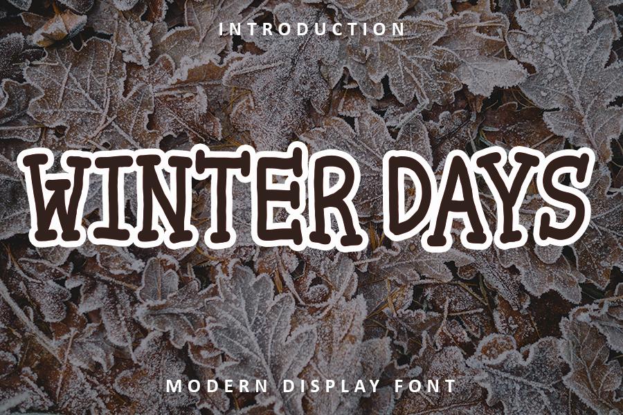 Winter Days Font
