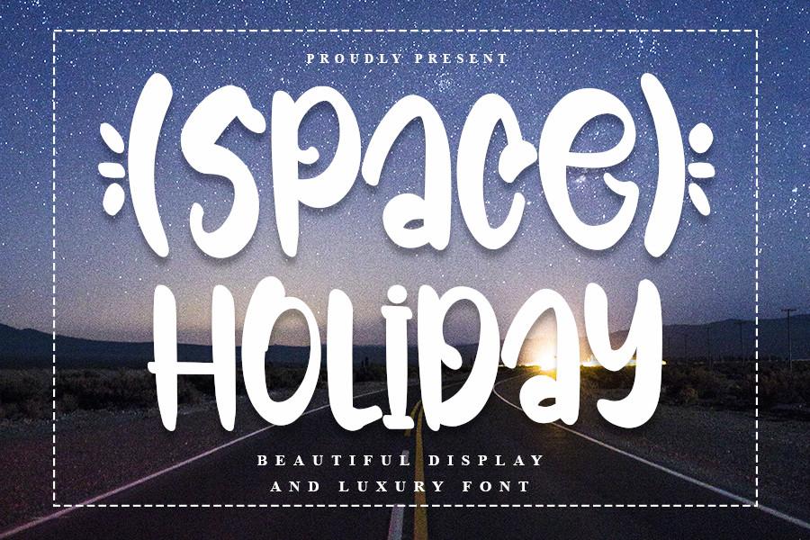 Space Holiday Font