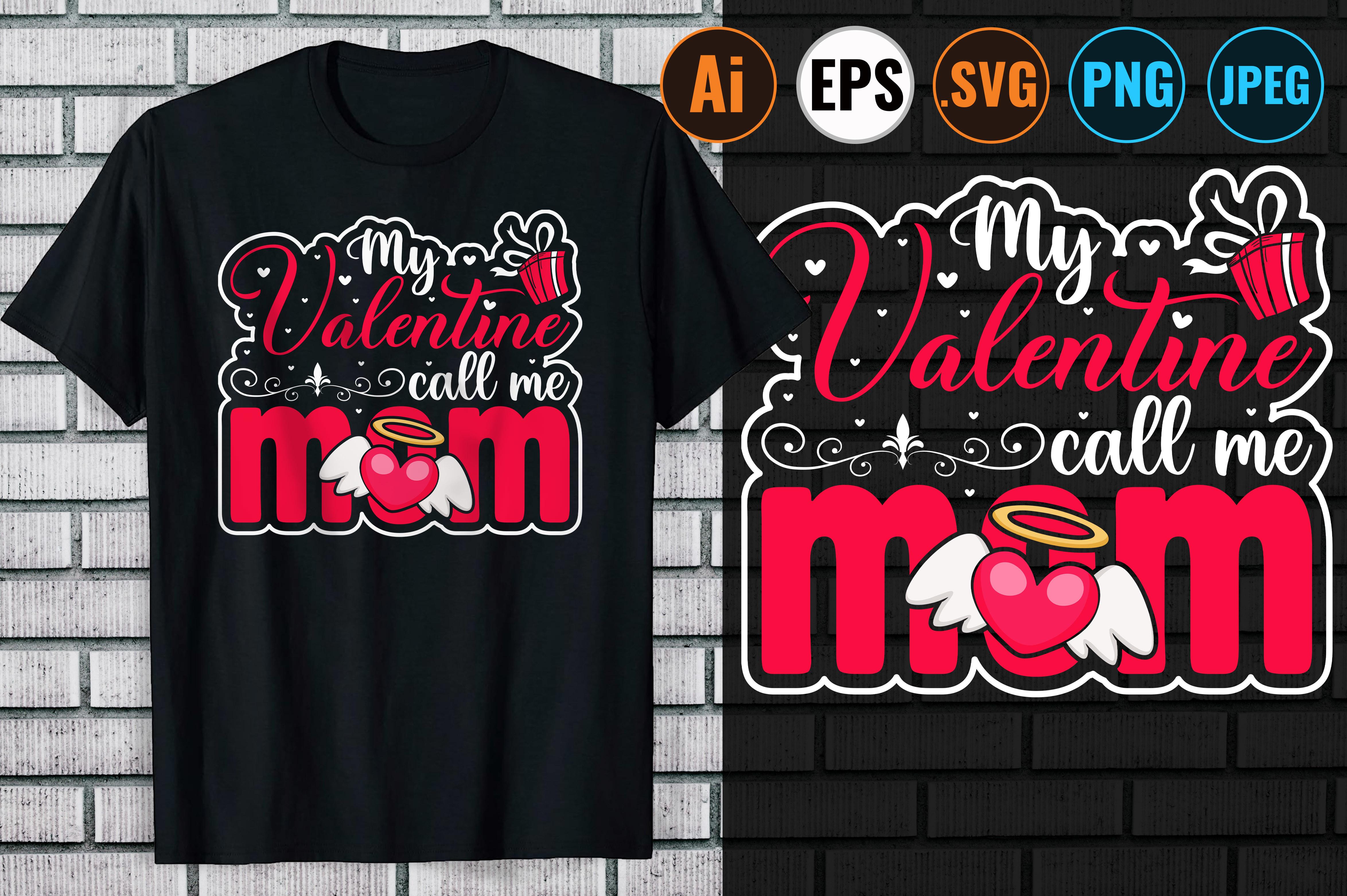 Valentine's Day T-Shirt and Mug Design.