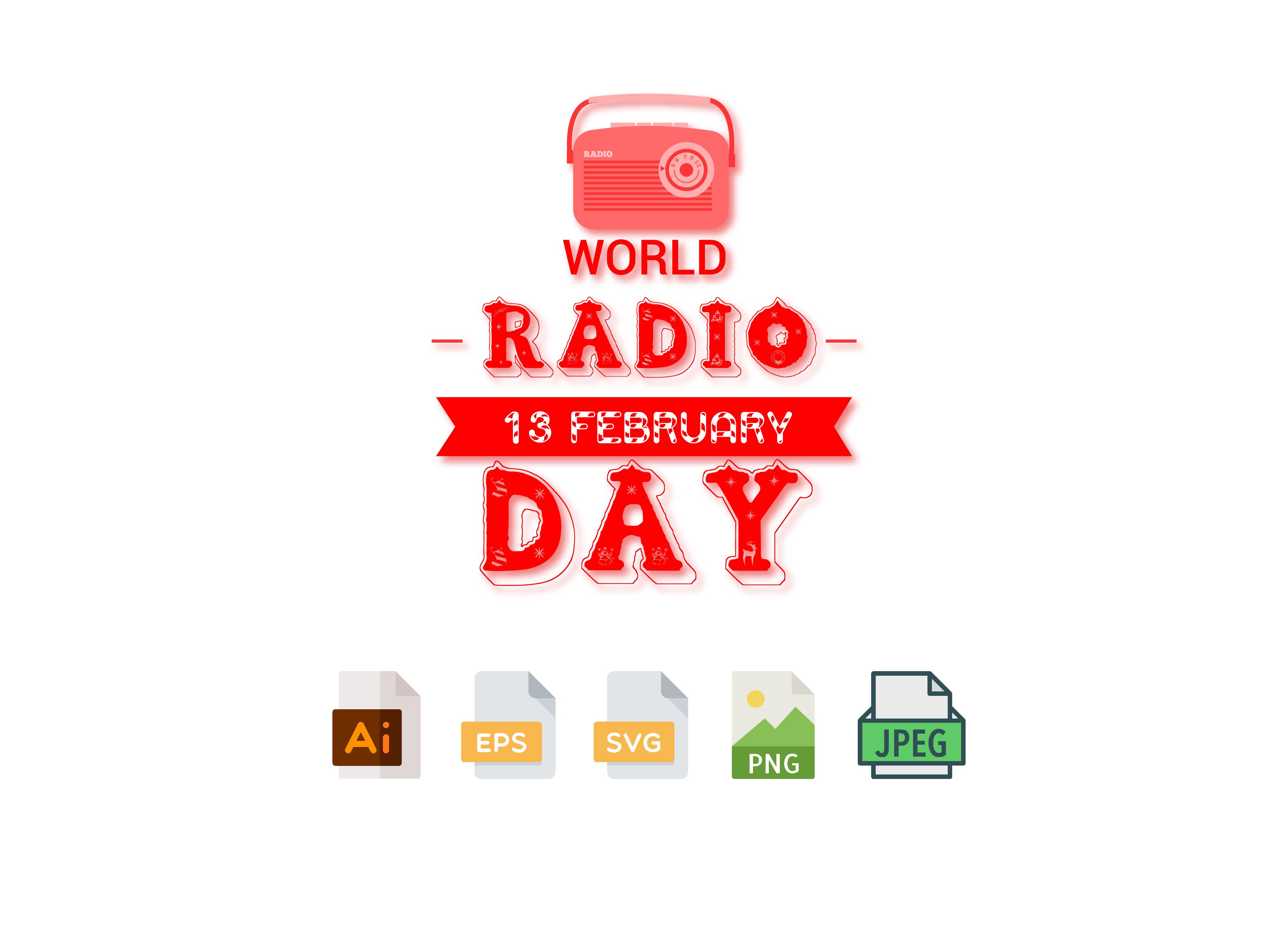 World Radio Day SVG