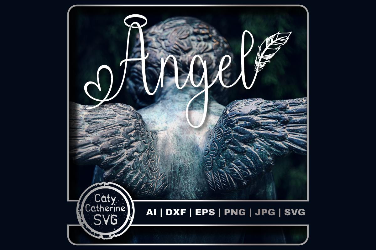 Angel Halo Heart Feather Remembrance