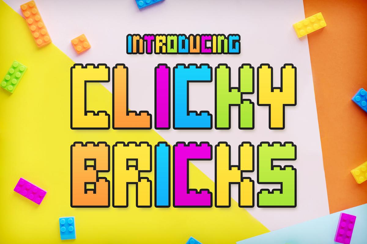 Clicky Bricks Font