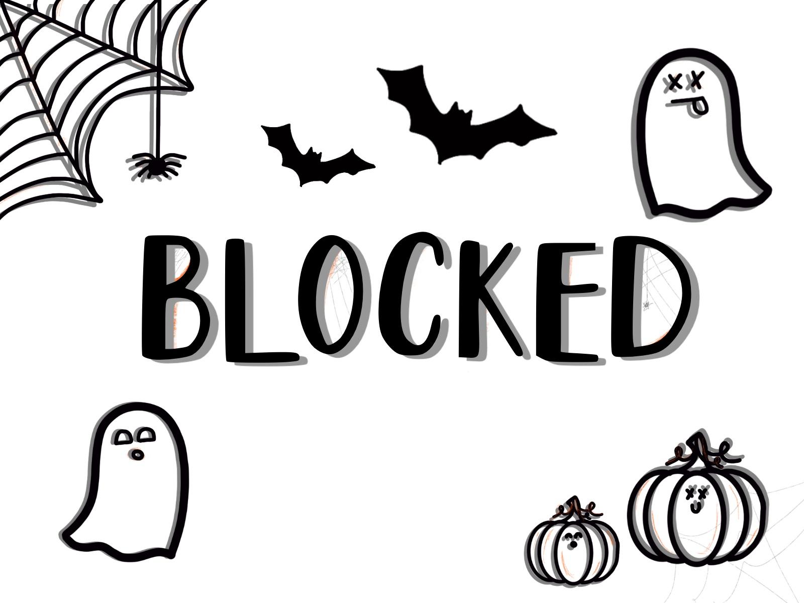 Blocked - Halloween Theme Font