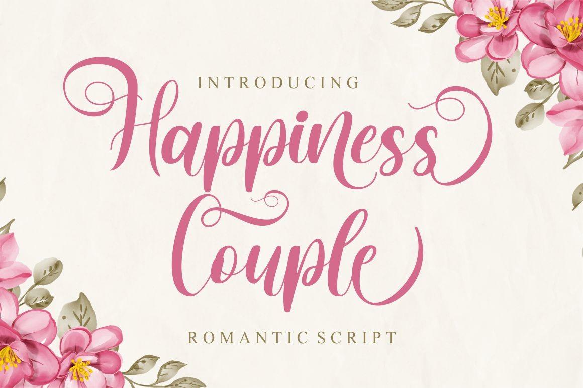 Happiness Couple Font