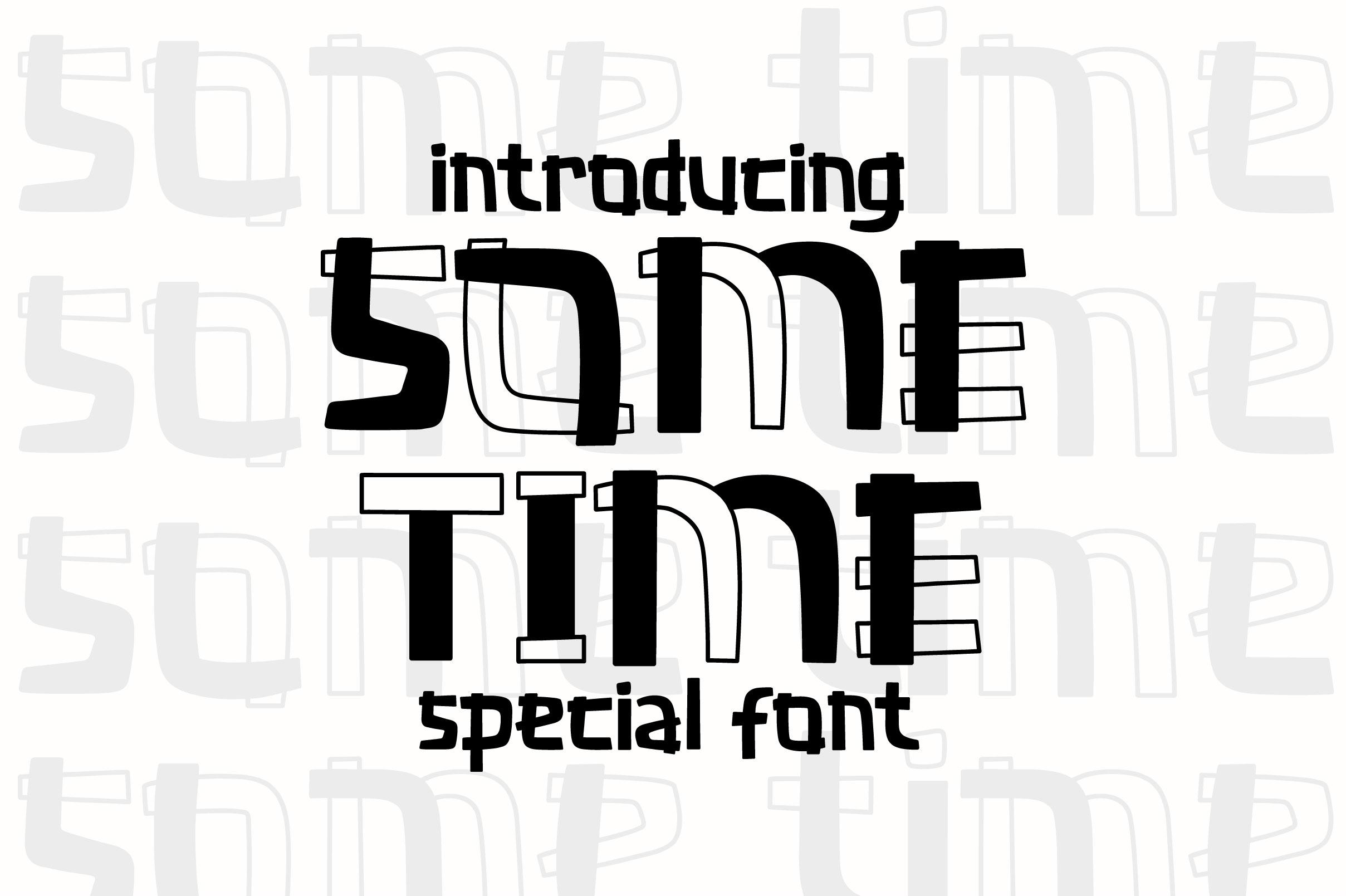 Some Time Font