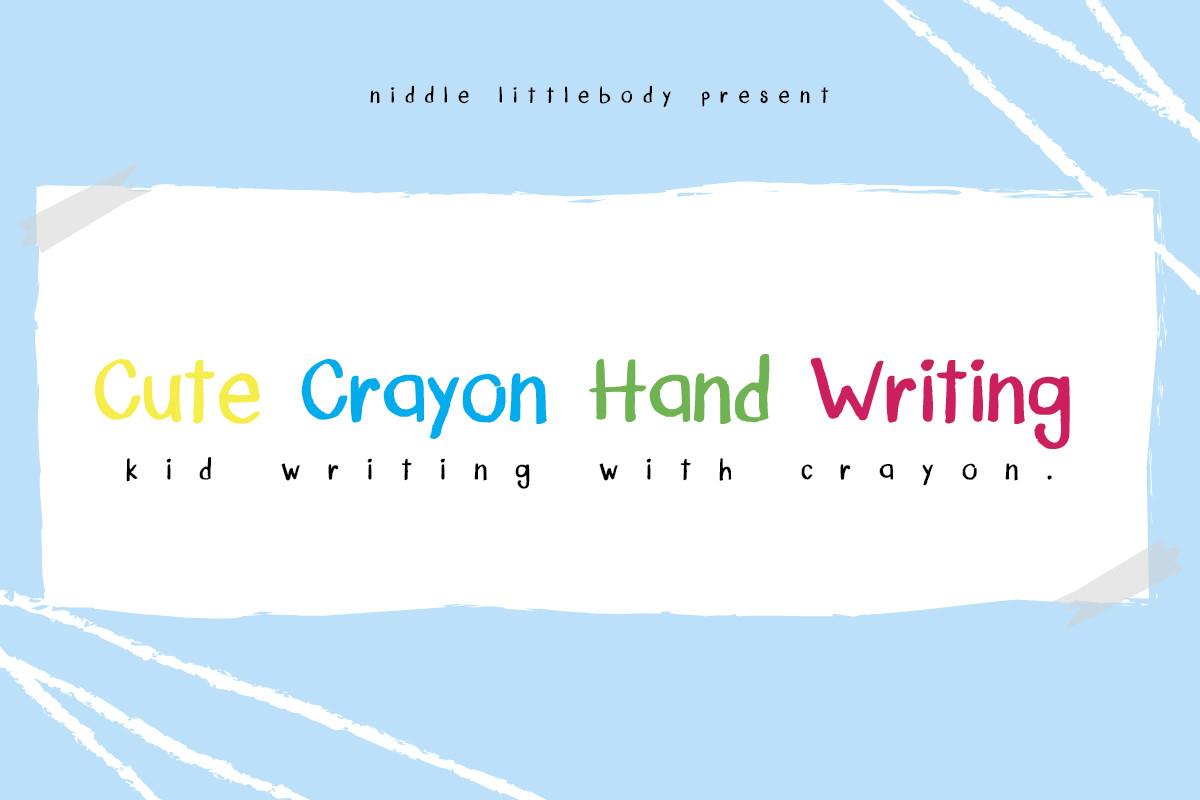 Cute Crayon Font