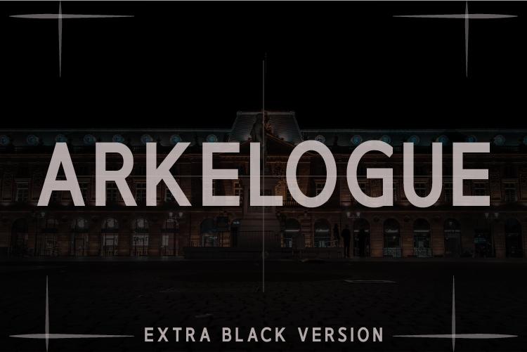 Arkelogue Extra Black Font