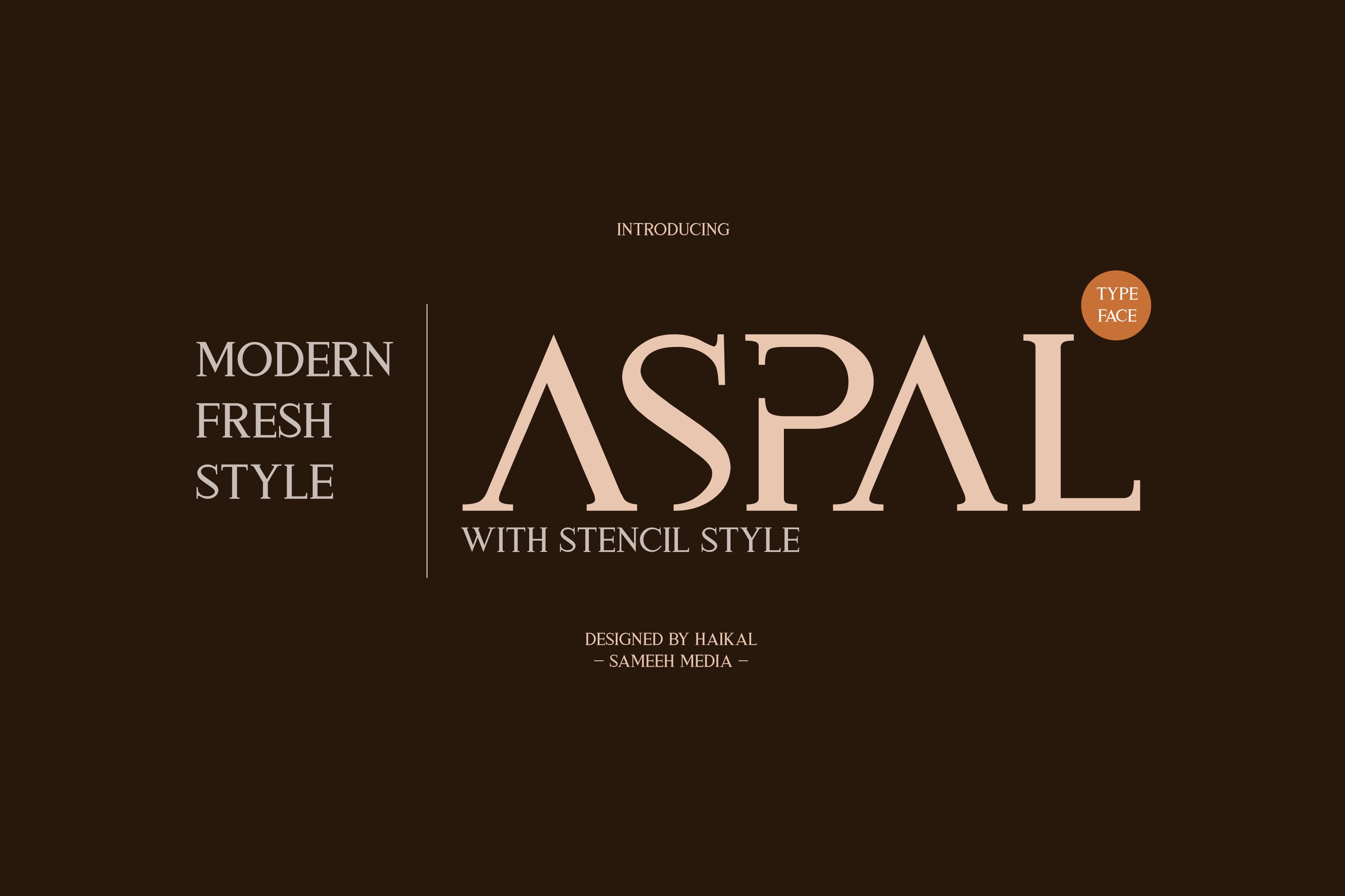 Aspal Font