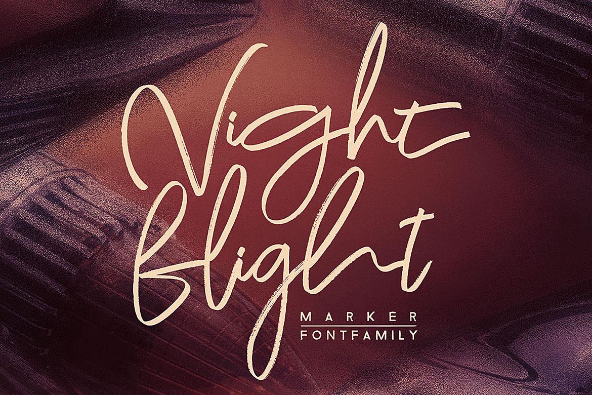 Night Flight Font