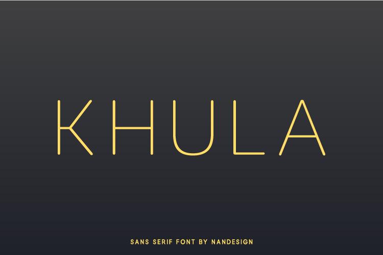 Khula Font