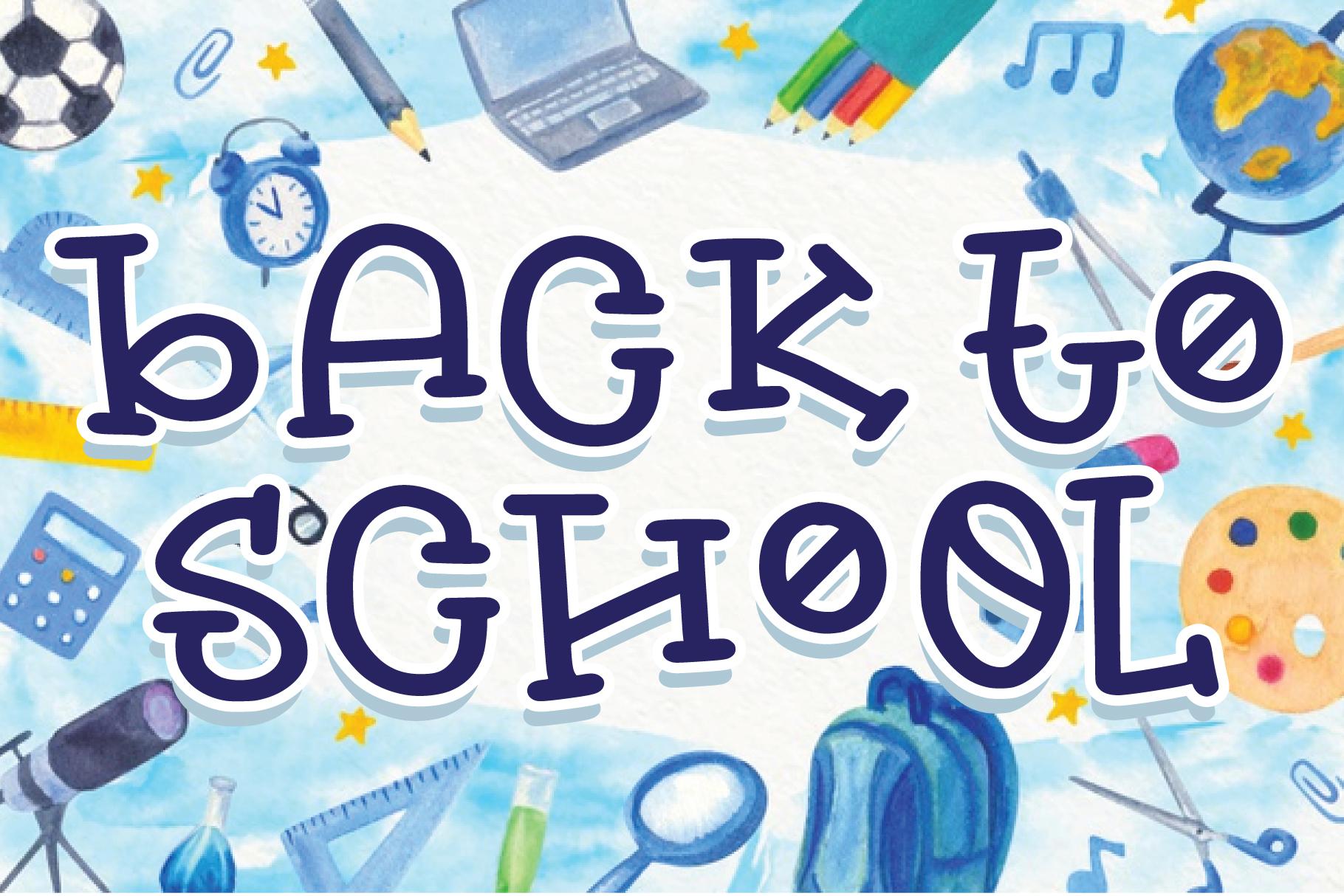 Back to School Font