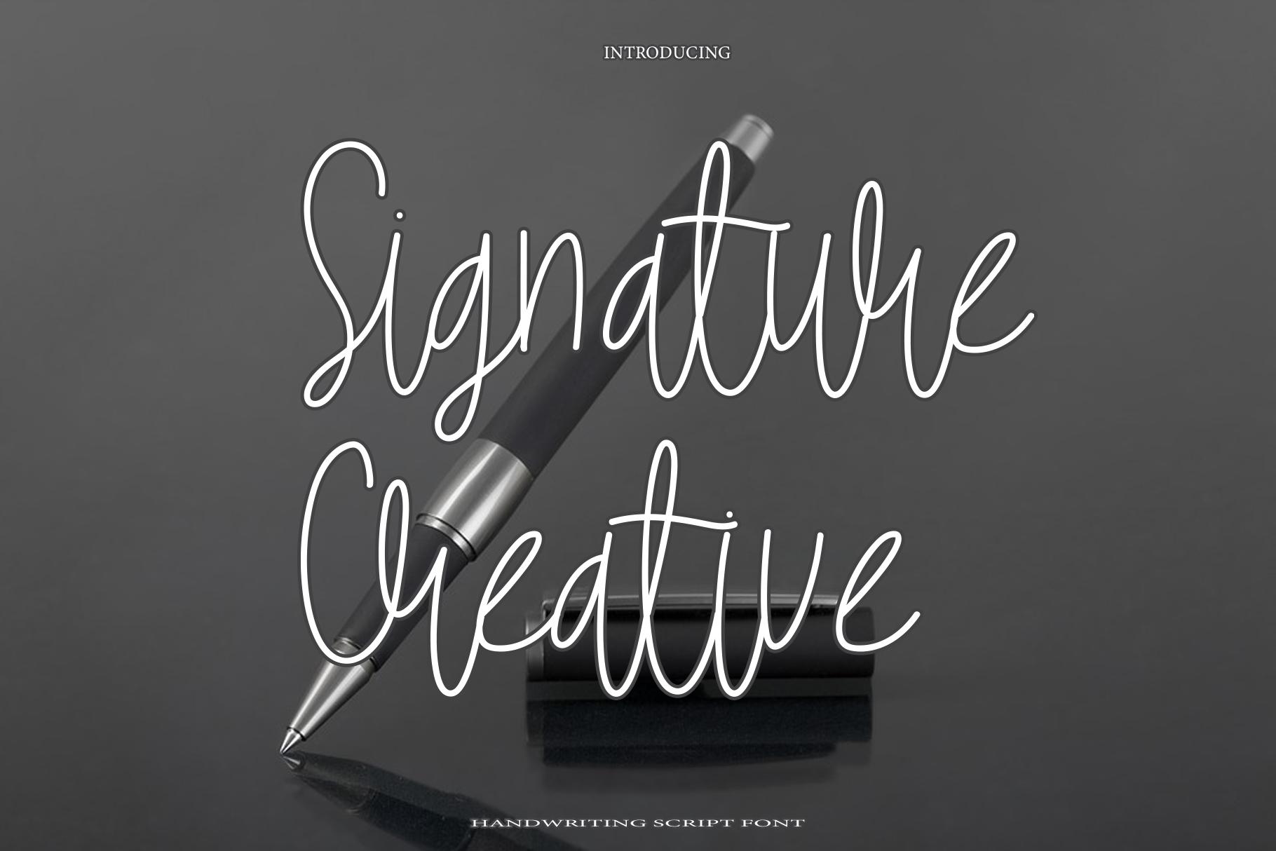 Signature Creative Font