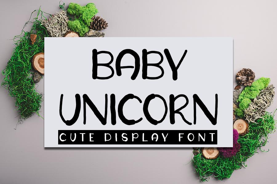 Baby Unicorn Font