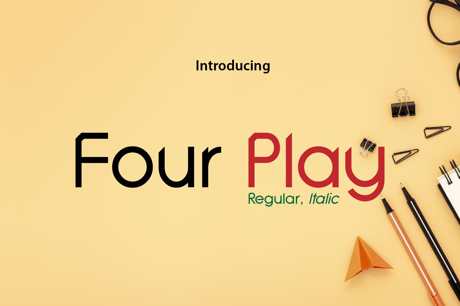 Four Play Font