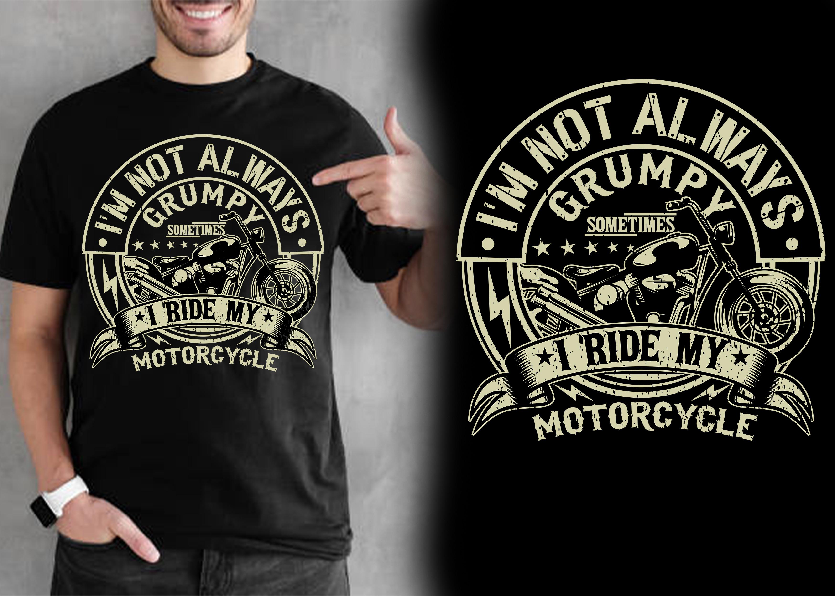 Motorcycle Vector T Shirt Design
