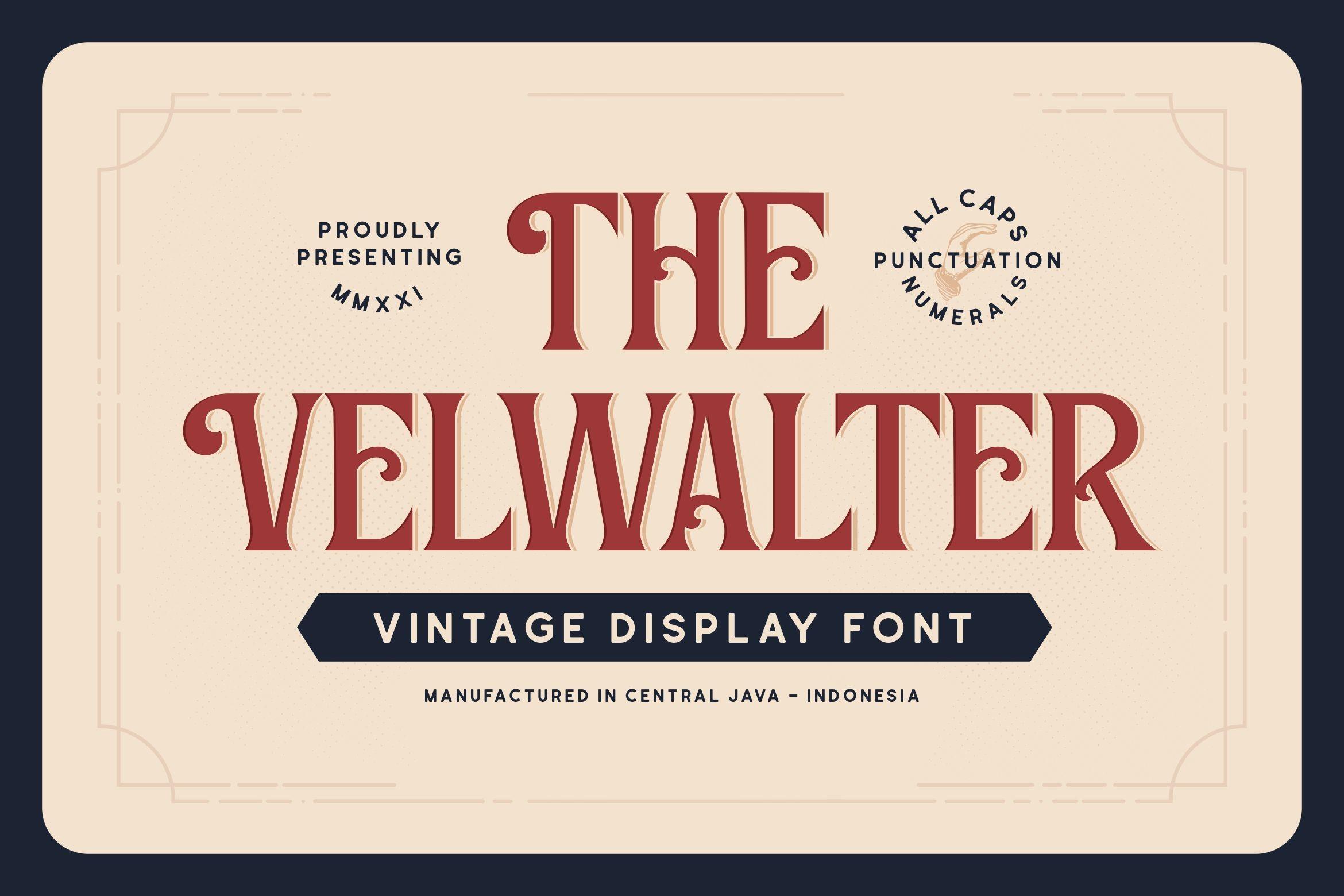 Velwalter Font