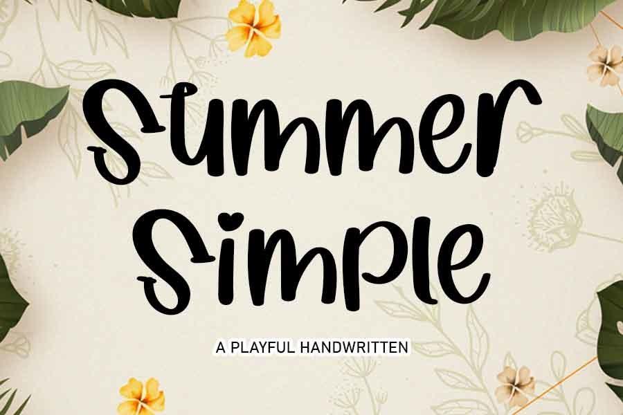 Summer Simple Font