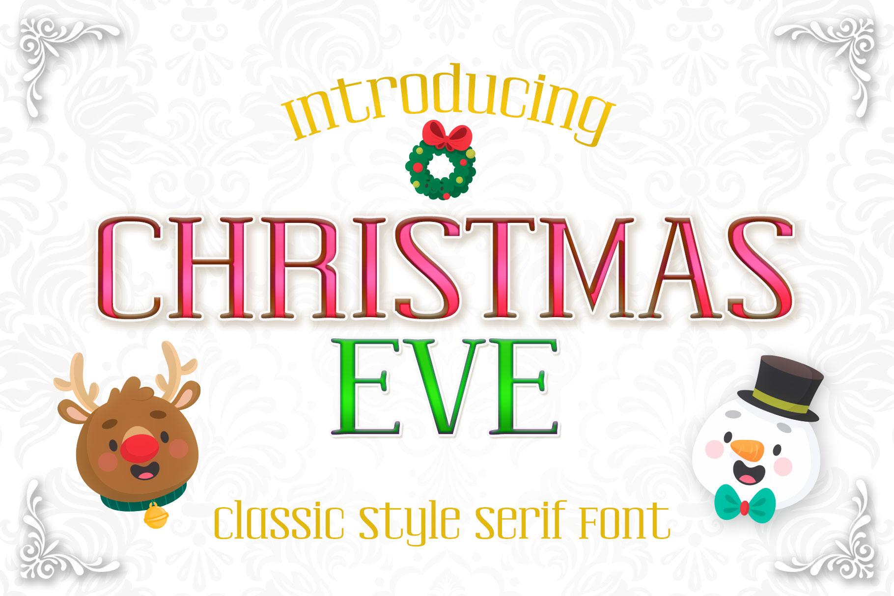 Christmas Eve Font