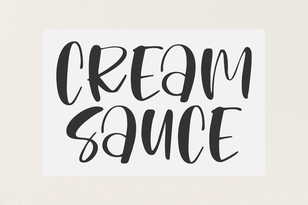 Cream Sauce Font