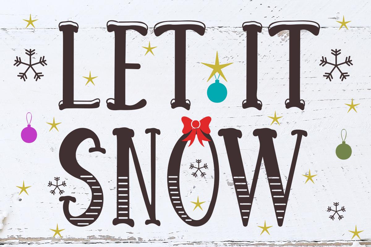 Let It Snow Font