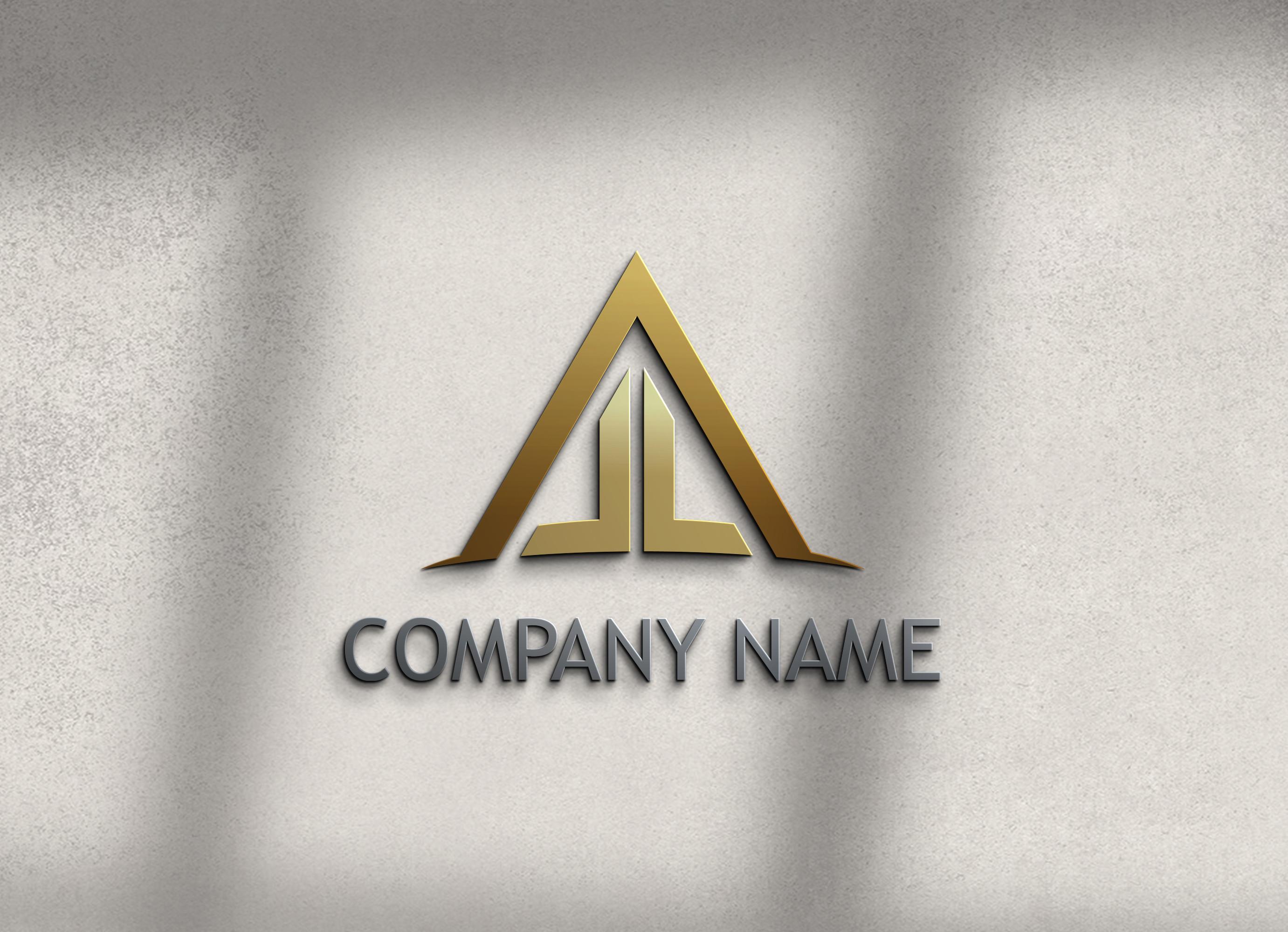 3d Realistic Logo Mockup PSD