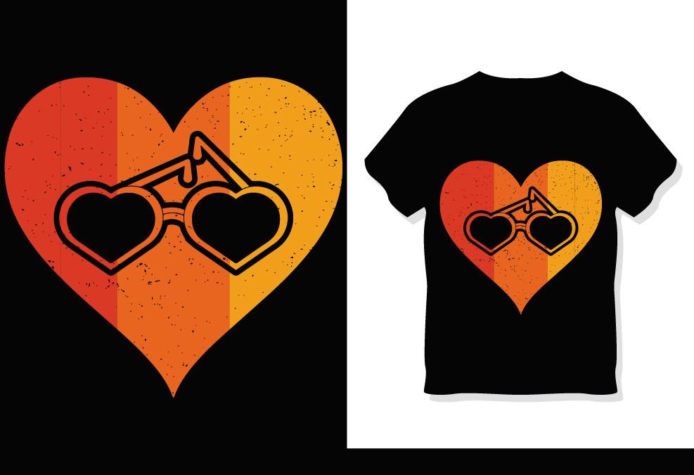 Valentines Day Retro Vintage T Shirt