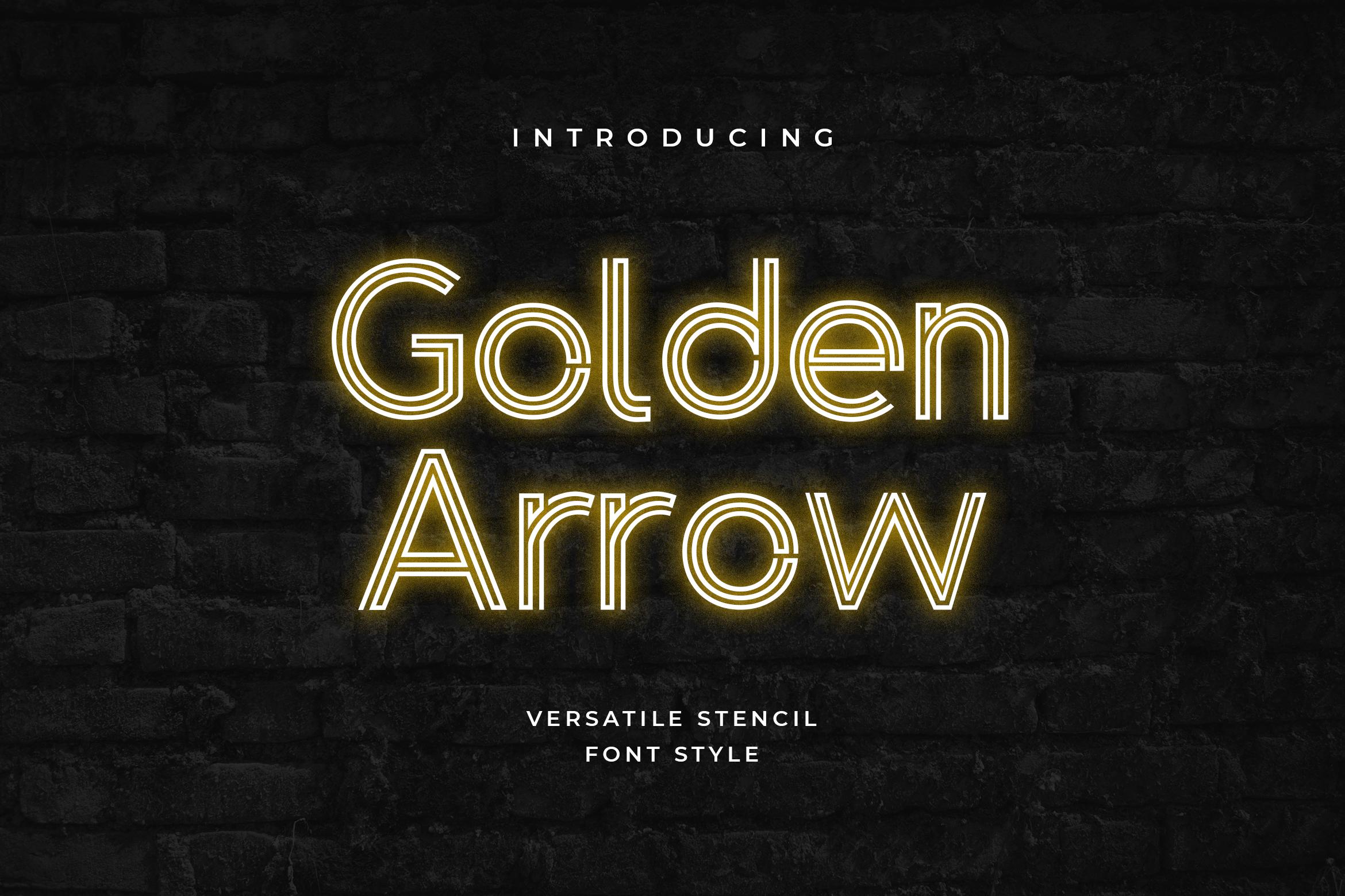 Golden Arrow Font