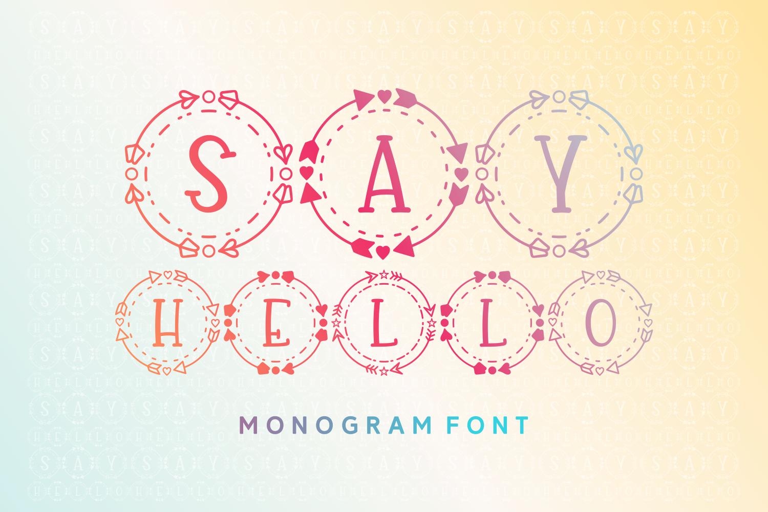 Say Hello Font