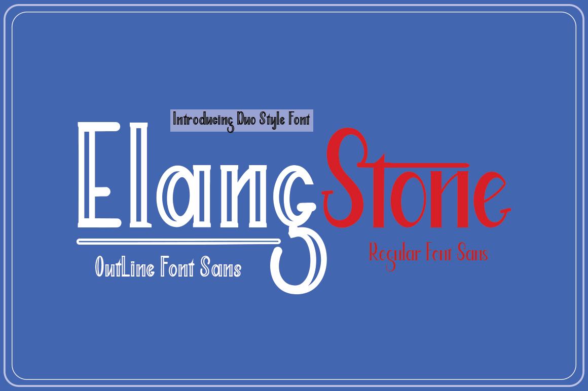 Elang Stone Font