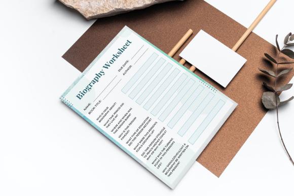 Biography Worksheet Template Canva