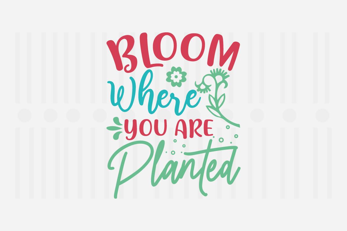 Bloom Where You Are Planted,Spring SVG