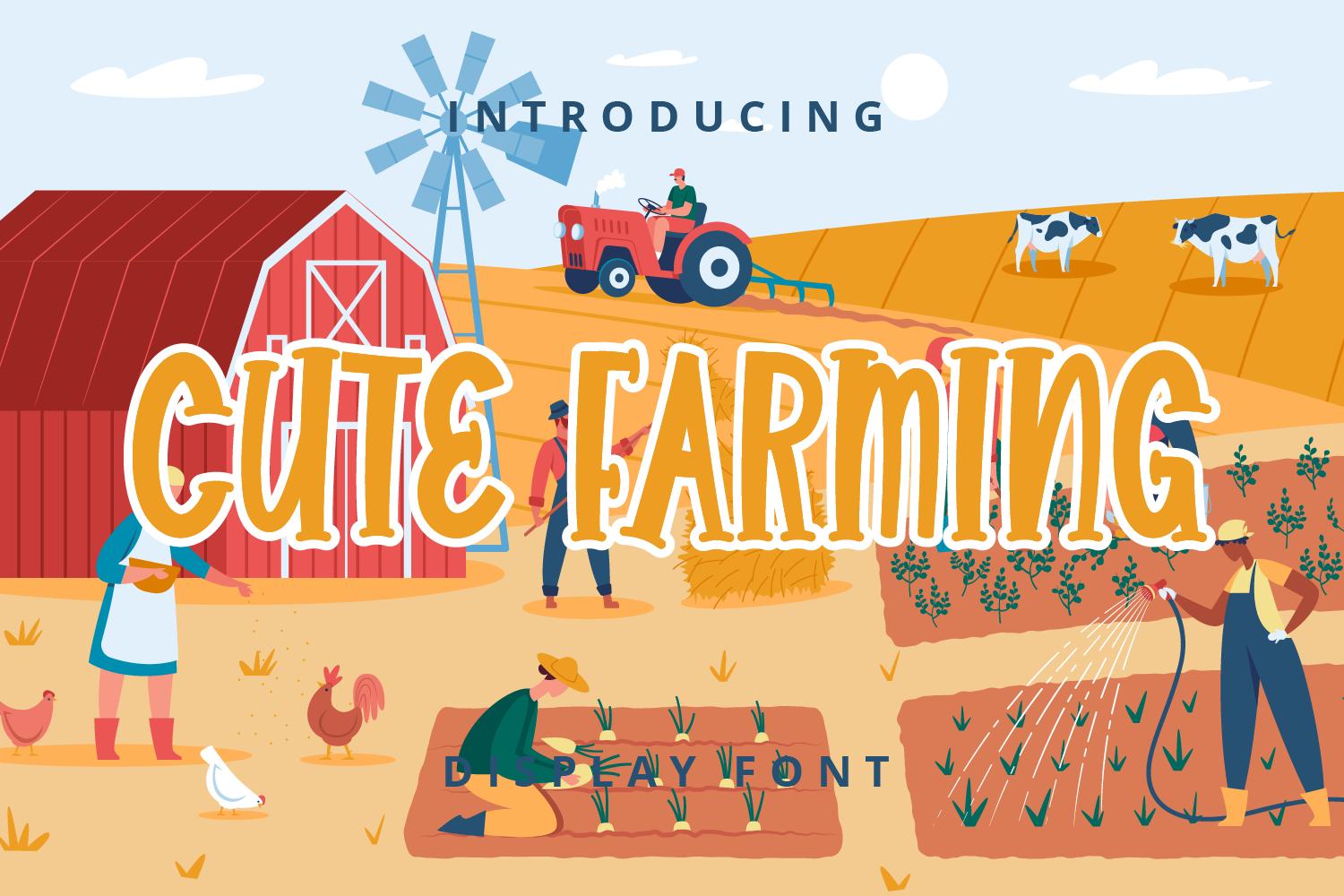 Cute Farming Font