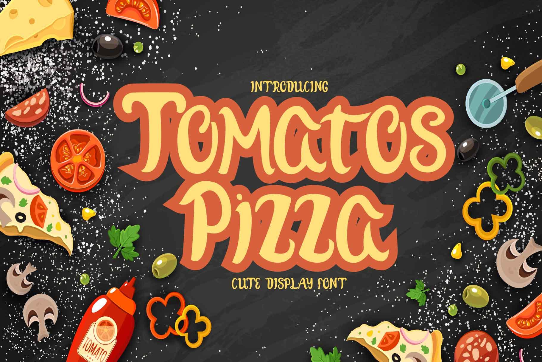Tomatos Pizza Font