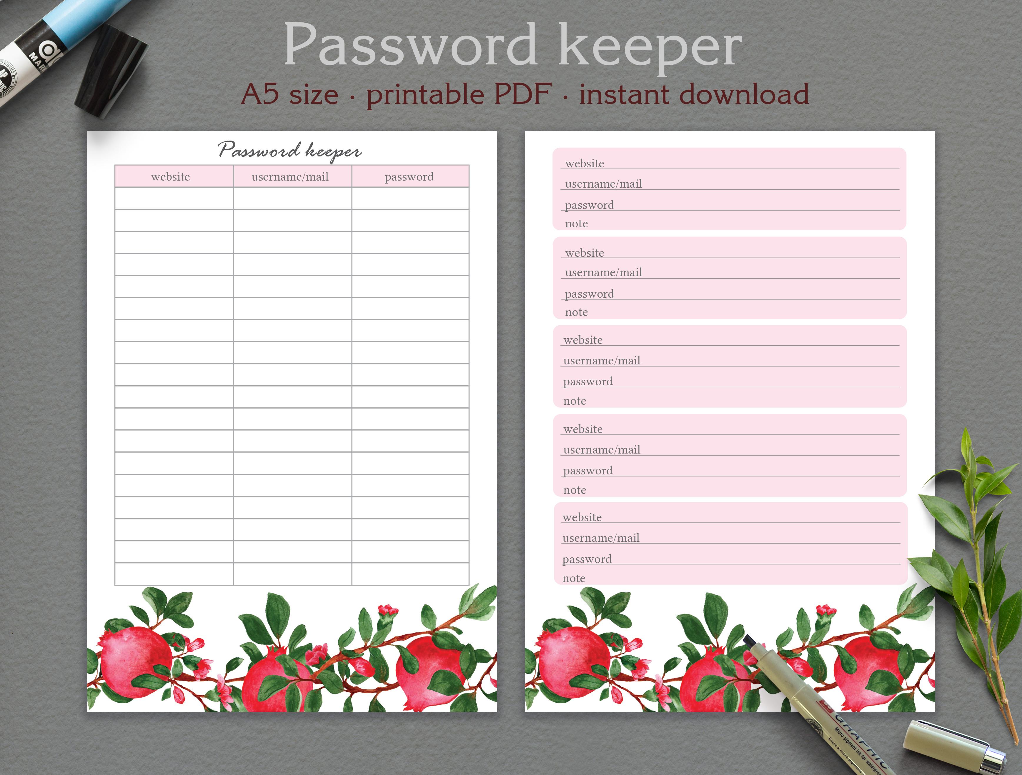 Pretty Password Log