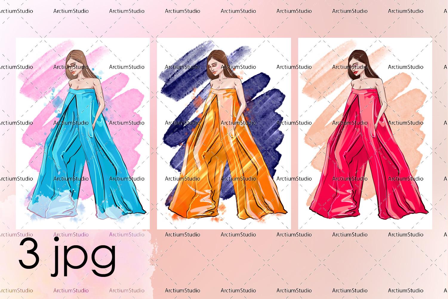 Fashion Woman Street Style Illustration