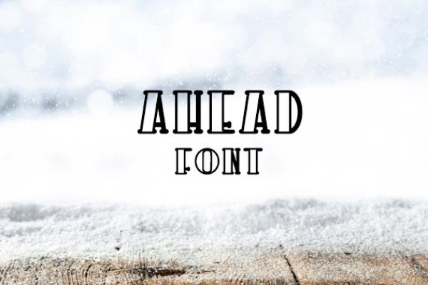 Ahead Font