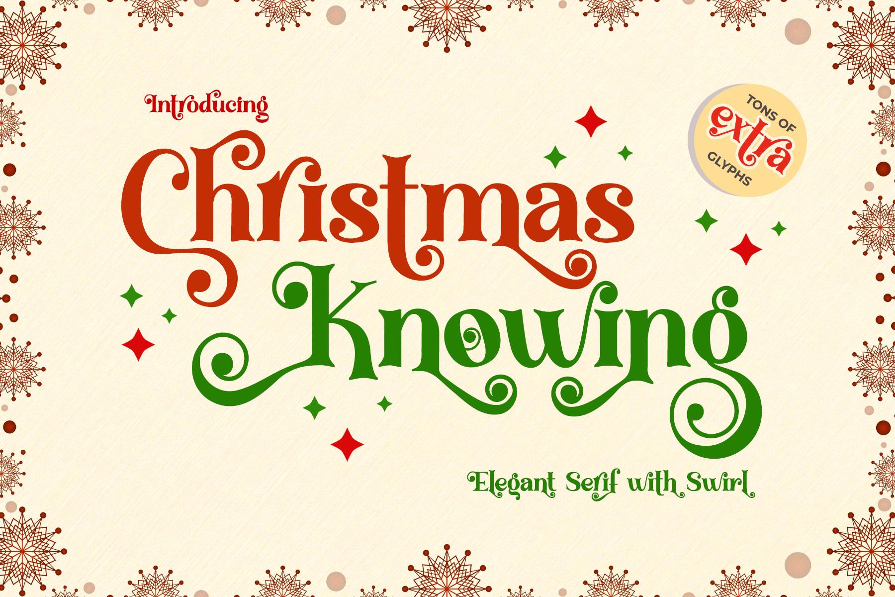 Christmas Knowing Font