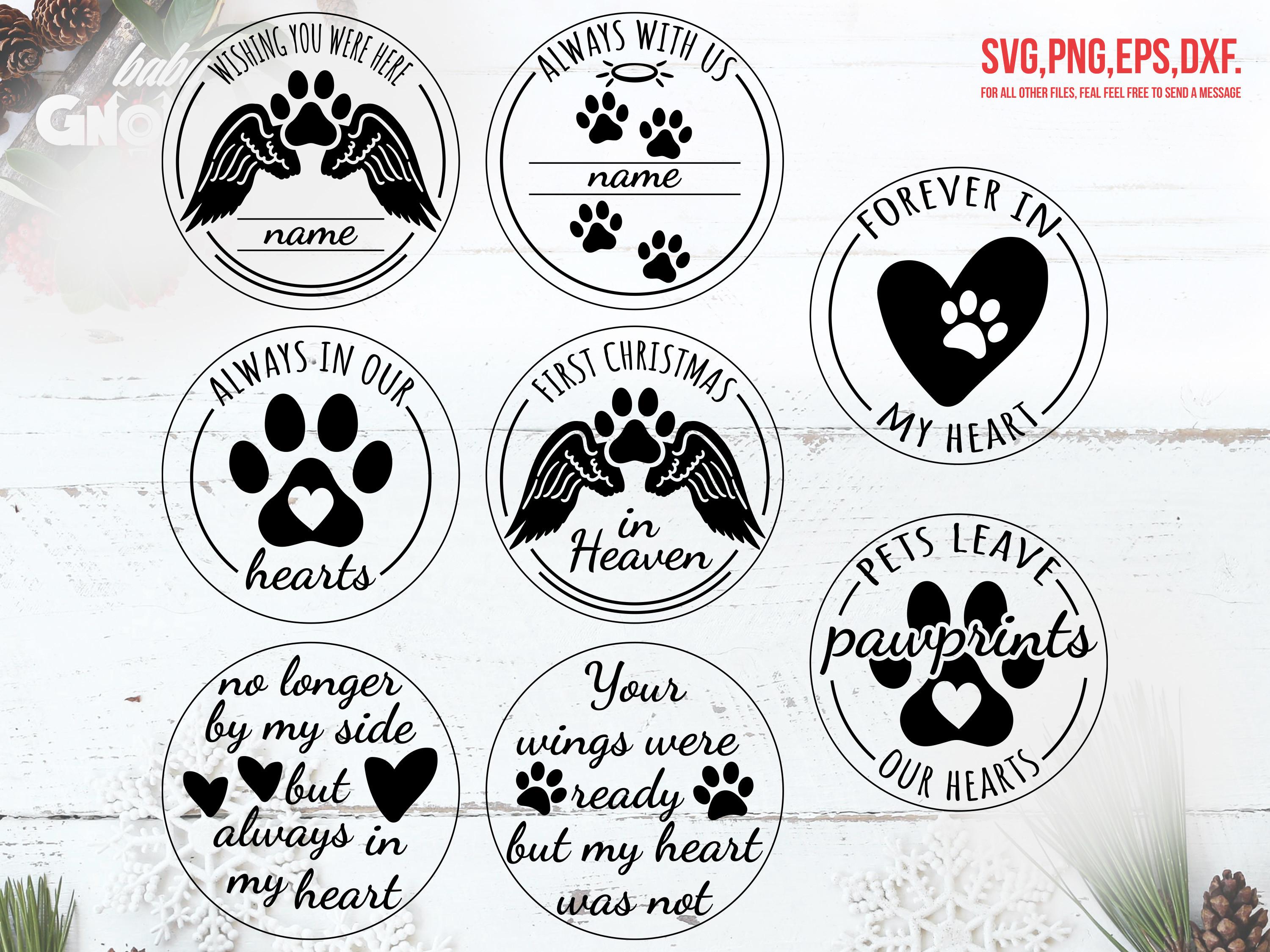 Memorial Dog Ornament SVG, Dog's Ornamen