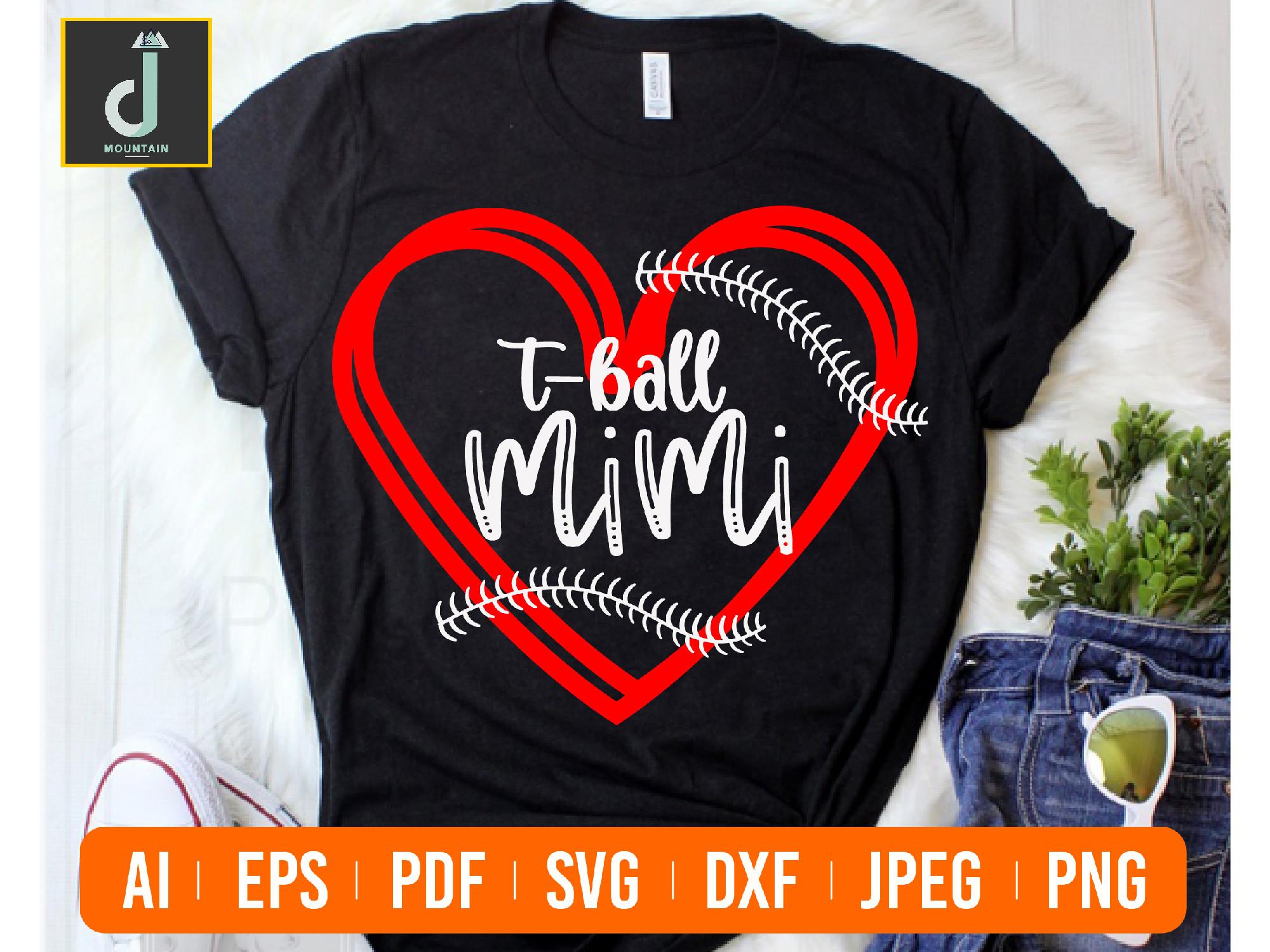 T Ball Mimi Svg Cut File