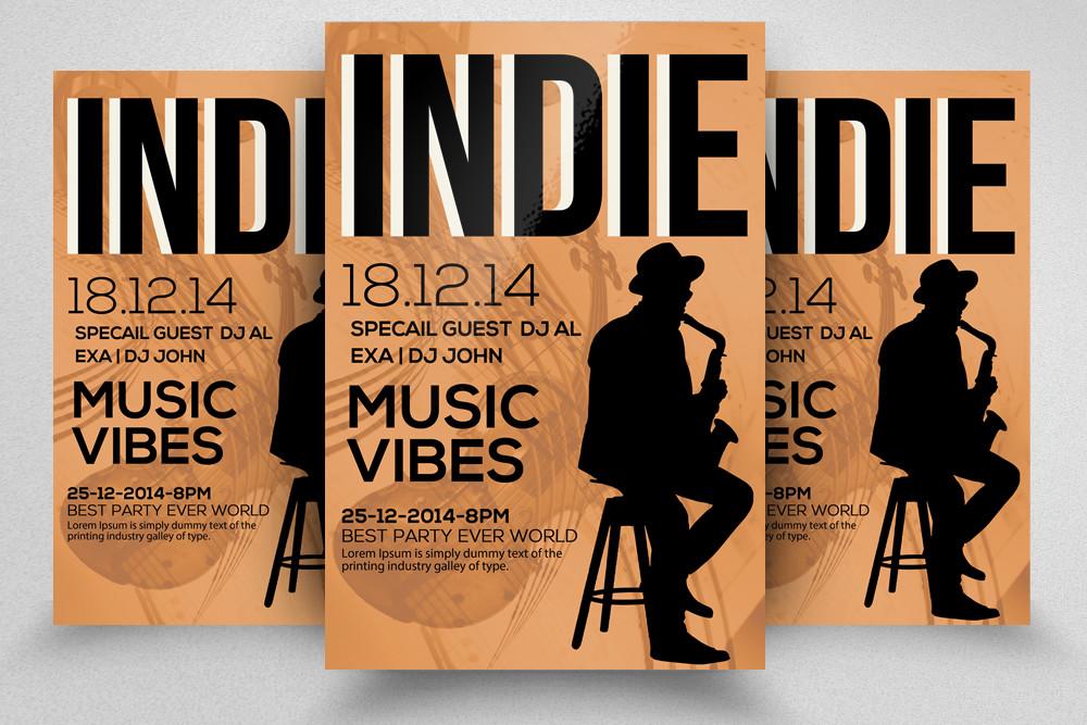Retro Jazz Music Party Poster