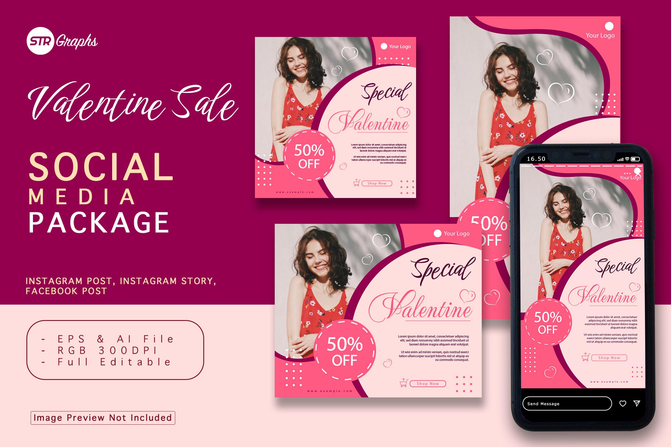 Valentine Social Media Package