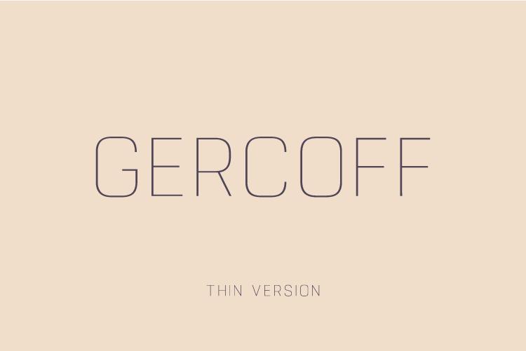 Gercoff Thin Font