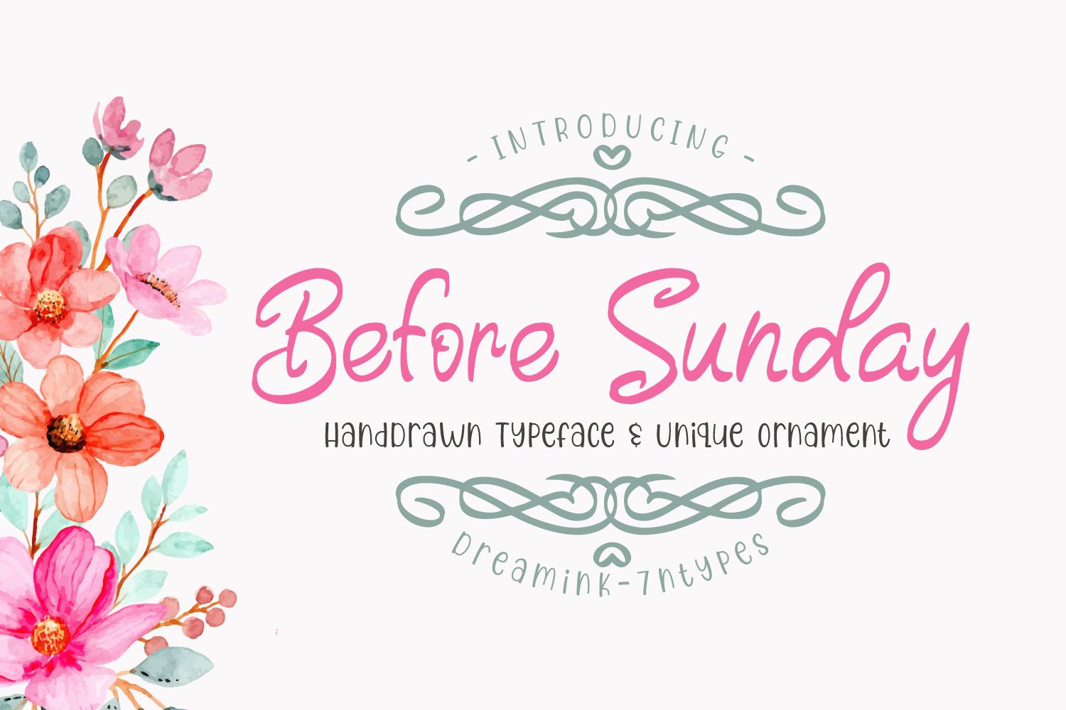Before Sunday Font